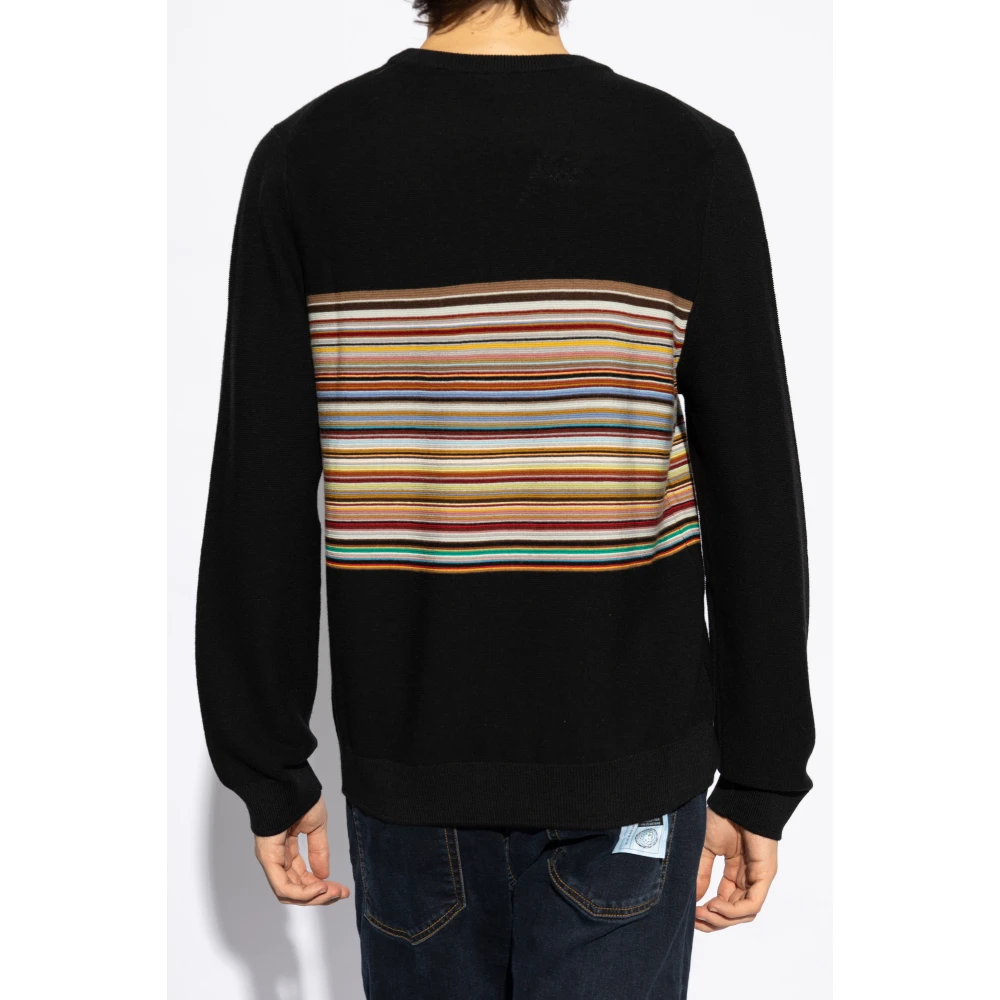 Paul Smith Wollen trui met ronde hals Black Heren