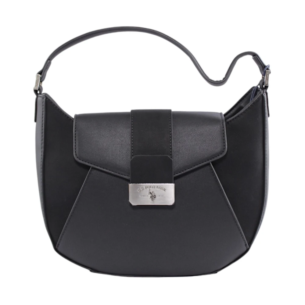 U.s. Polo Assn. Chique Hobo Tas voor Romantische Stijl Black Dames
