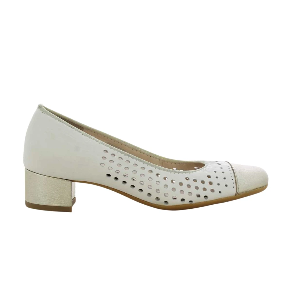 Ara Women's Beige Pumps, 6 Uk, Platinum Flat Shoes