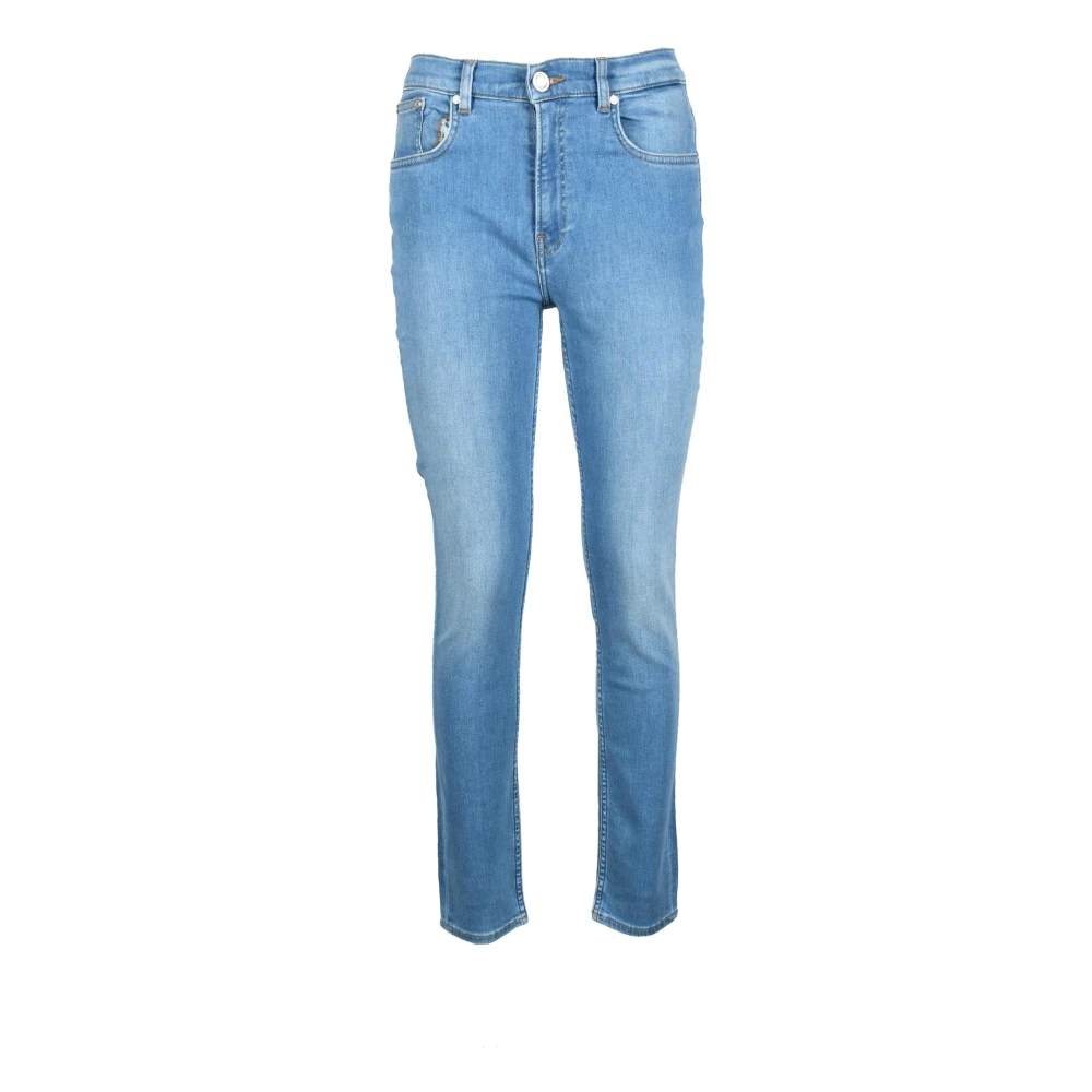 Trussardi Jeans met 92% katoen 8% elastaan Blue Dames