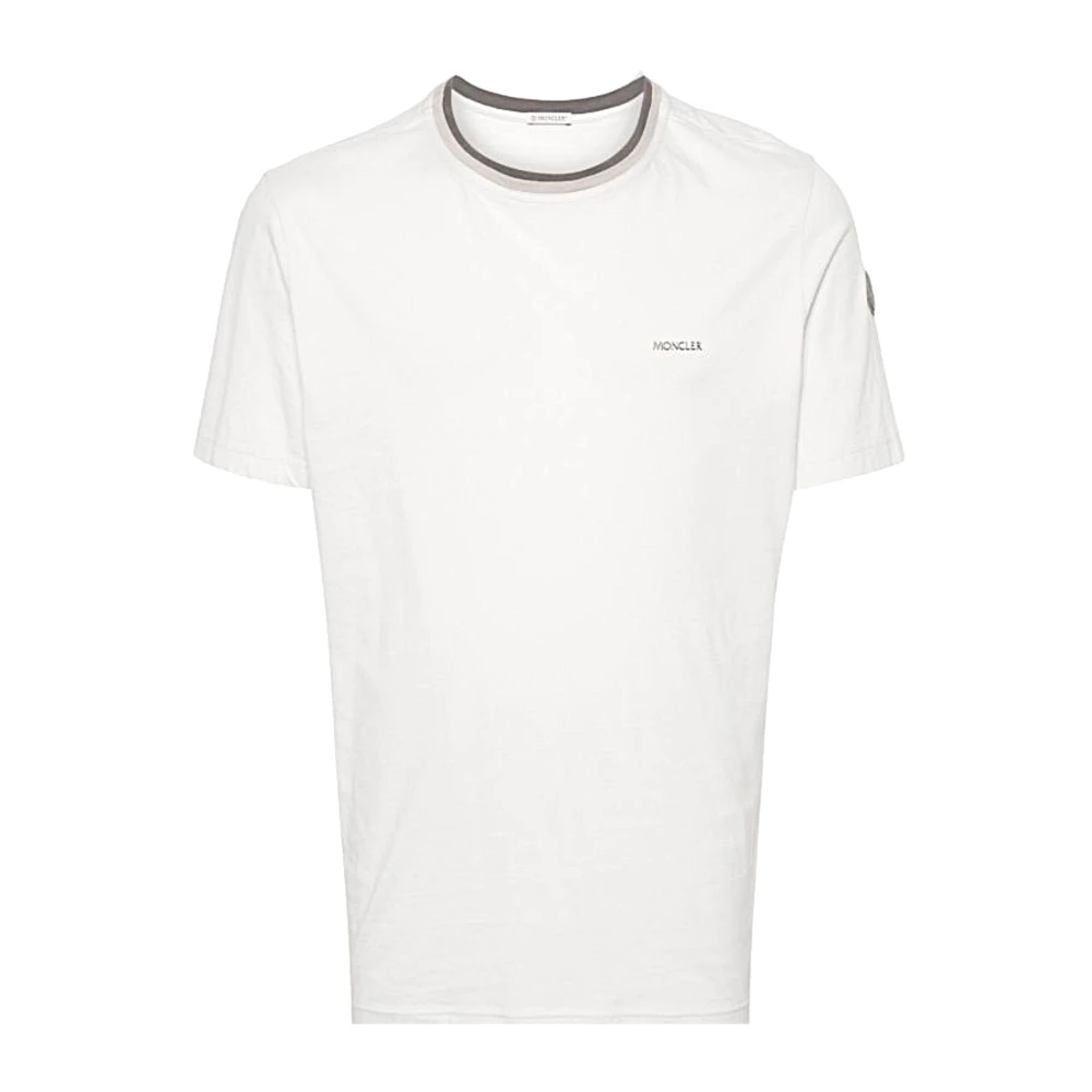 Moncler Casual Katoenen T-shirt White Heren