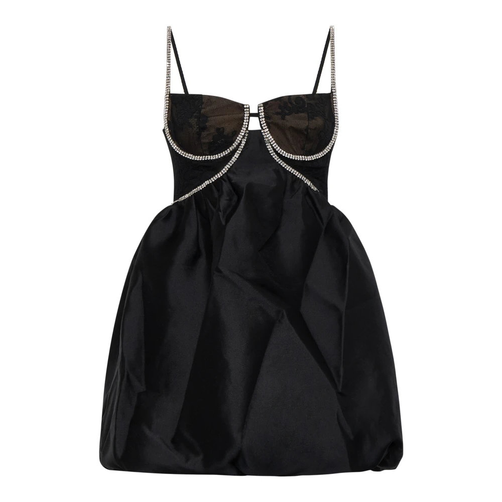 Self Portrait Zwarte jurk met uniek ontwerp Black Dames