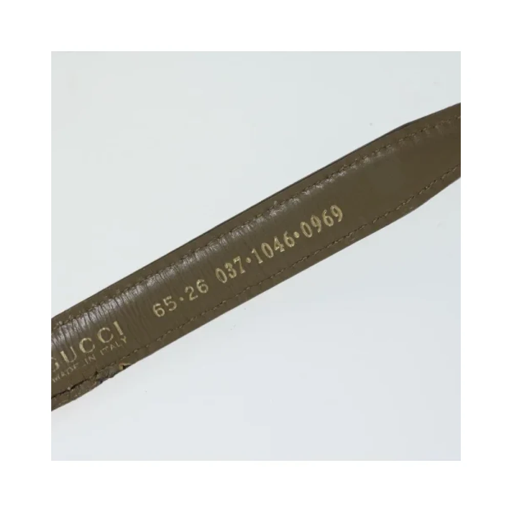 Gucci Vintage Pre-owned Leather belts Beige Dames