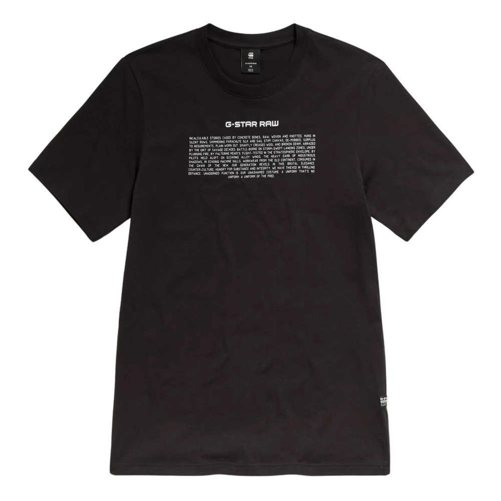 G-Star Grafische Print Slim Fit T-Shirt Black Heren