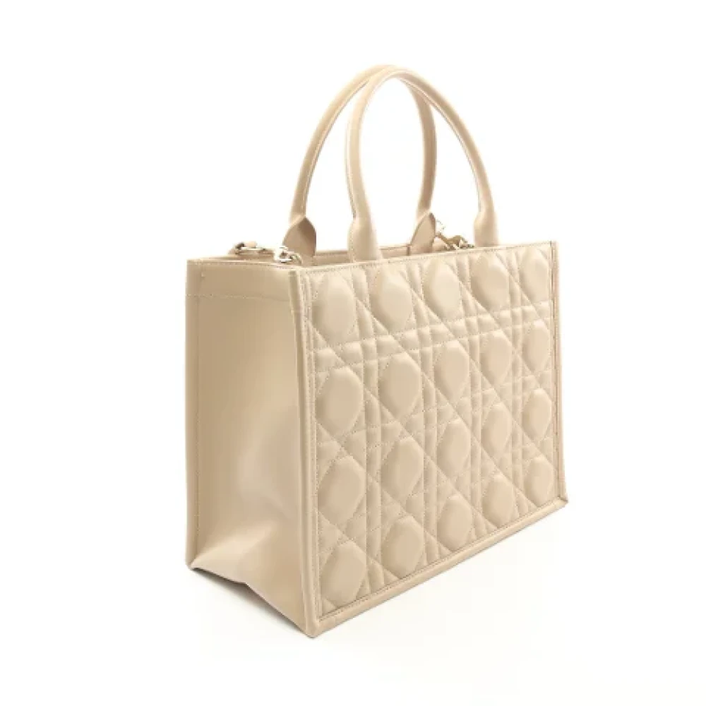 Dior Vintage Pre-owned Leather dior-bags Beige Dames