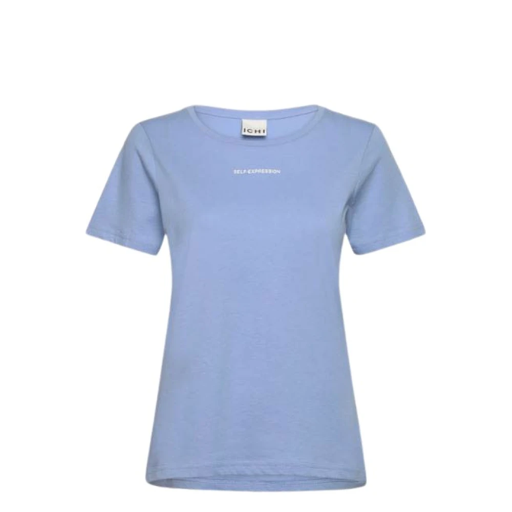 Ichi Kamille T-shirt Blauw Blue Dames