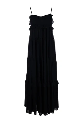 Maxi Abito in Georgette a Balze