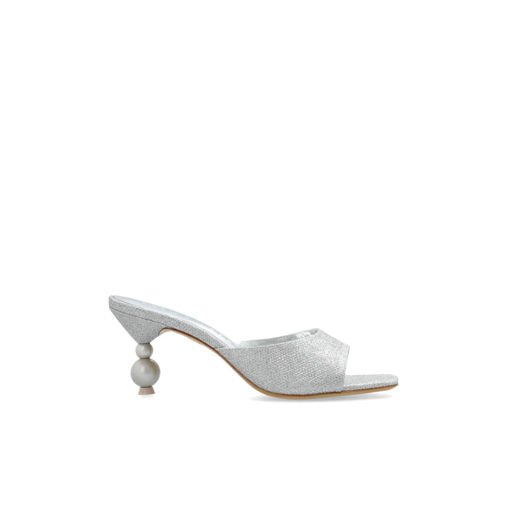 Sophia Webster Gray Heeled Mules, Female, 3 Uk, Heeled Mules Perla