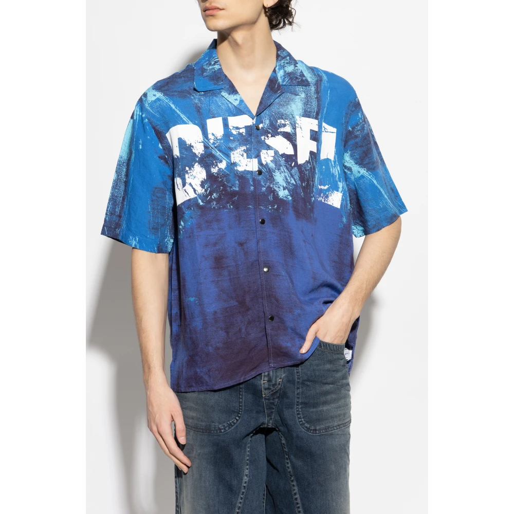 Diesel Overhemd Charles-D-Pop Blue Heren
