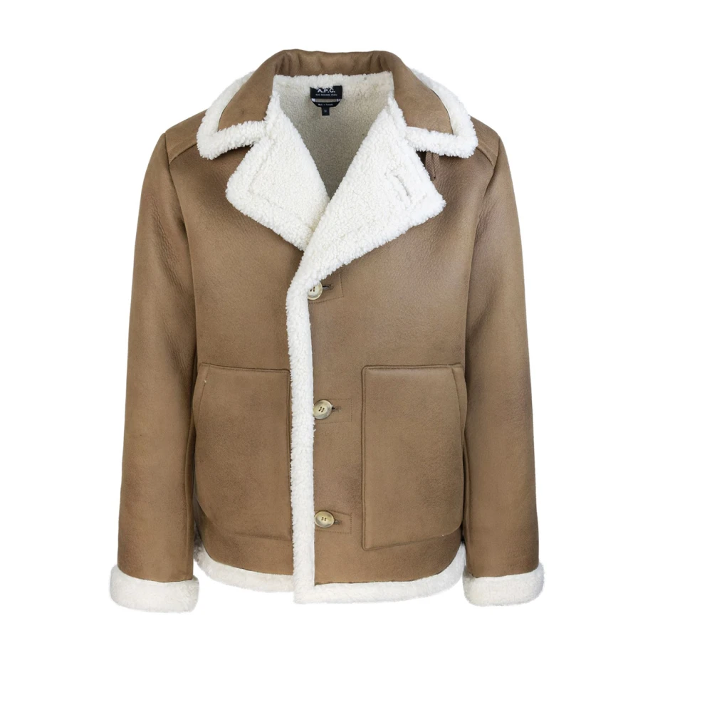 A.p.c. Bruine Jassen Minimalistische Stijl Collectie Brown Heren