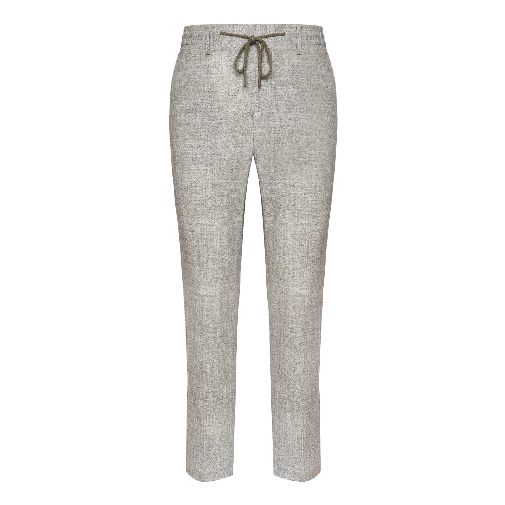 Boggi Milano B Tech B-Tech Stretch Nylon Broek Gray Heren