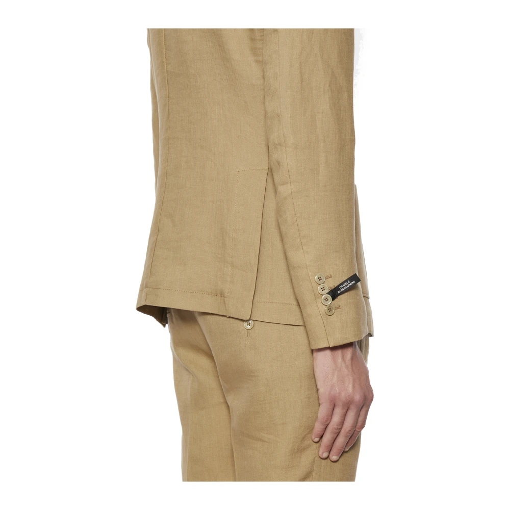 Daniele Alessandrini Stijlvolle Heren Blazer Jas Brown Heren