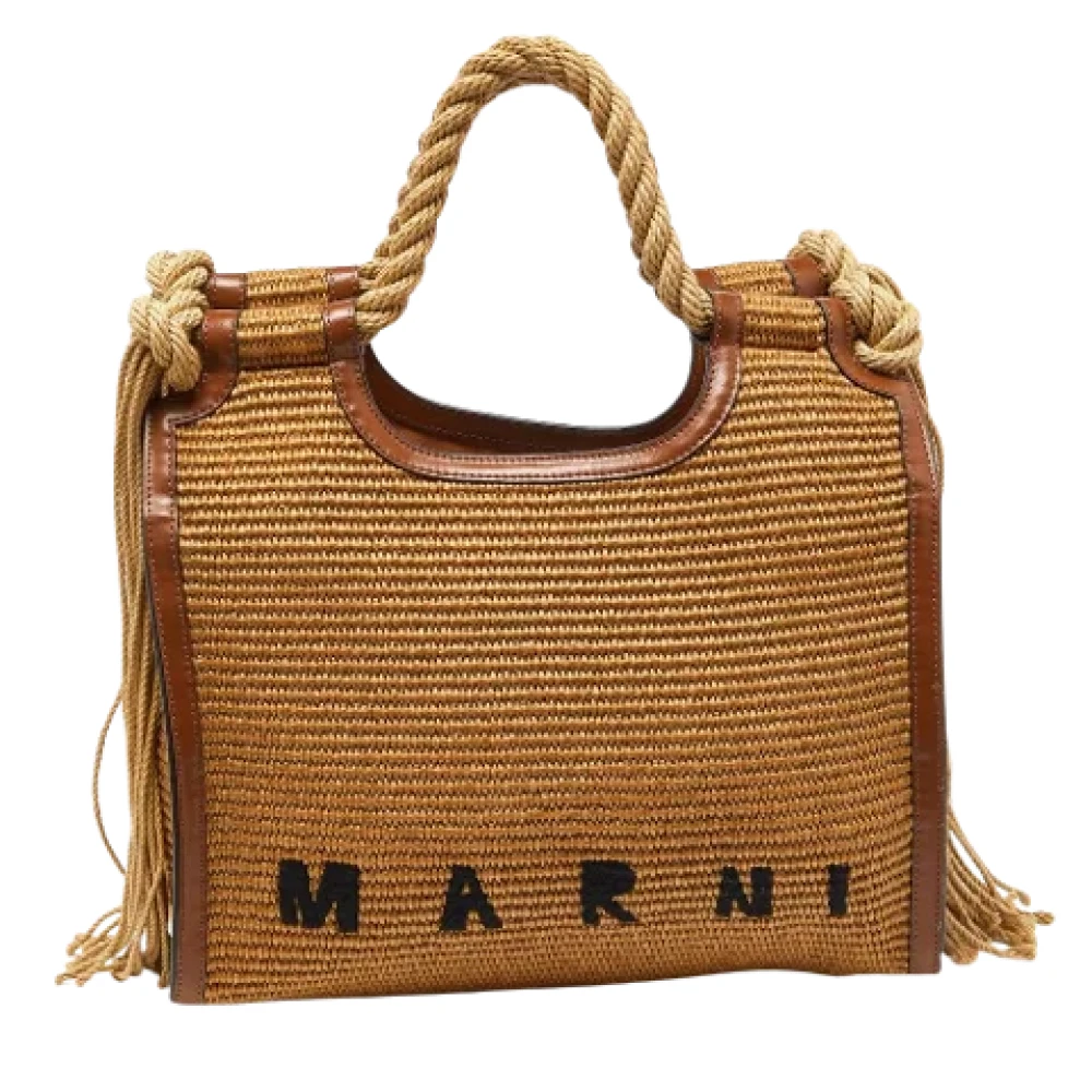 Marni Pre-owned Leather totes Brown Dames