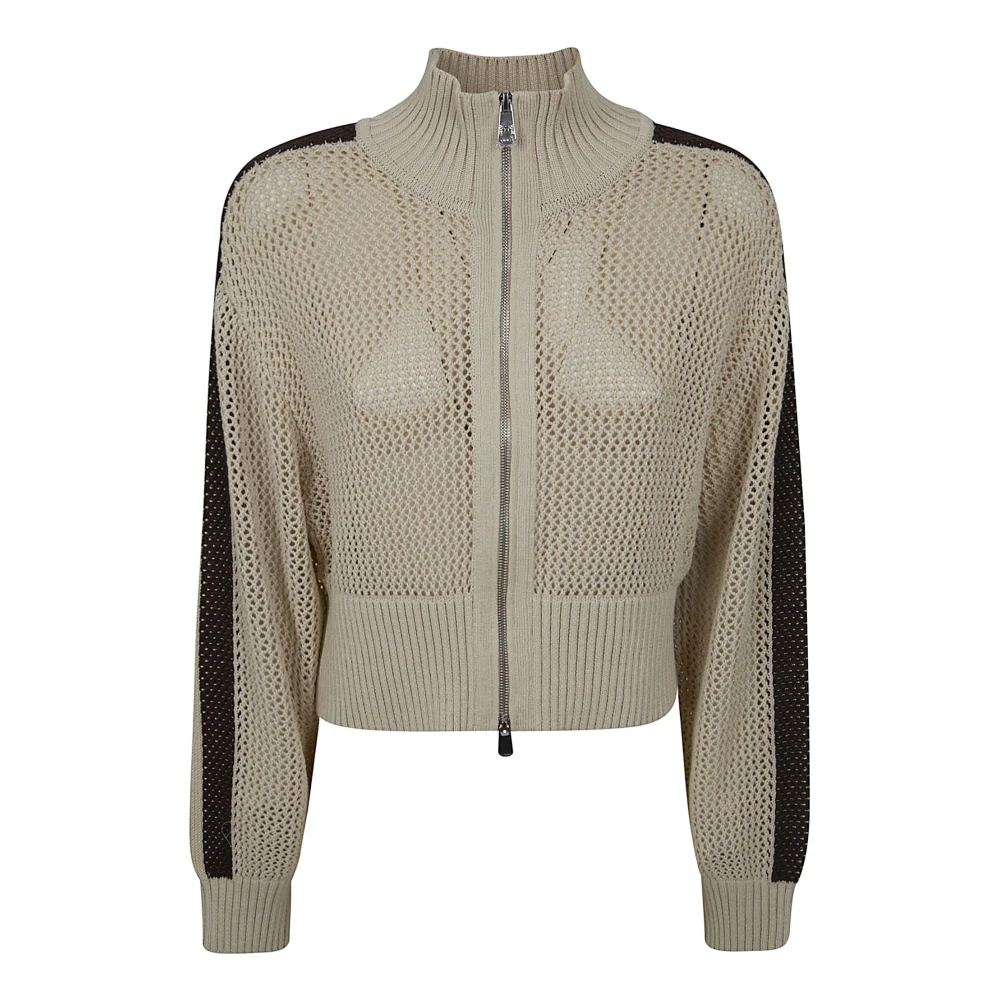 Pinko Women's Beige Spazio Sweatshirt - Cardigans - Xs - Knitwear