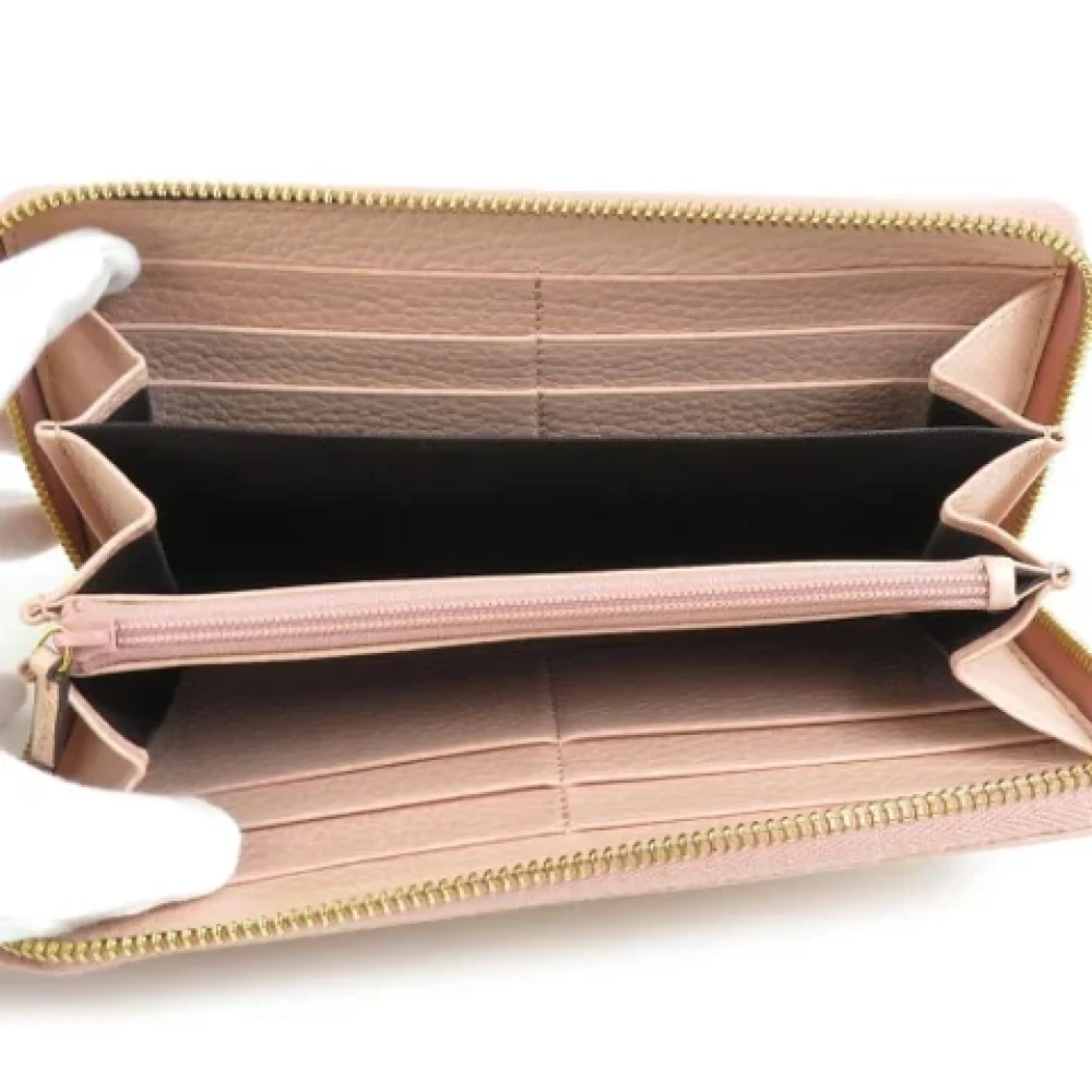 Gucci Vintage Pre-owned Leather wallets Pink Dames