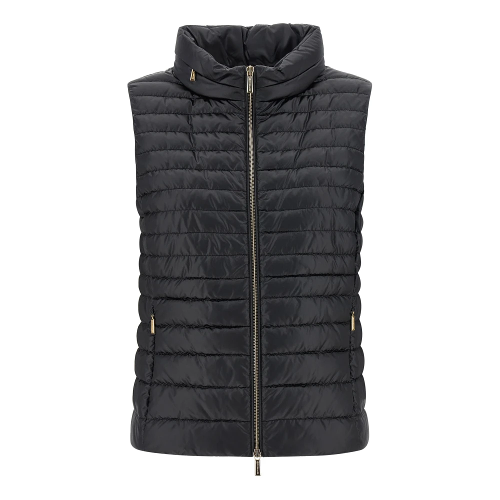 Moorer Women's Black Villan Vest - Waistcoats - S - Jackets