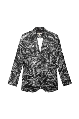 Palm Print Blazer