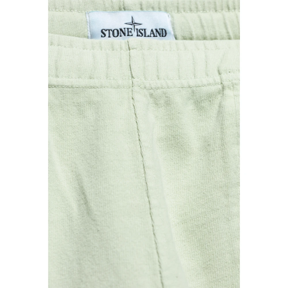Stone Island Sweatpants met logo Green Heren