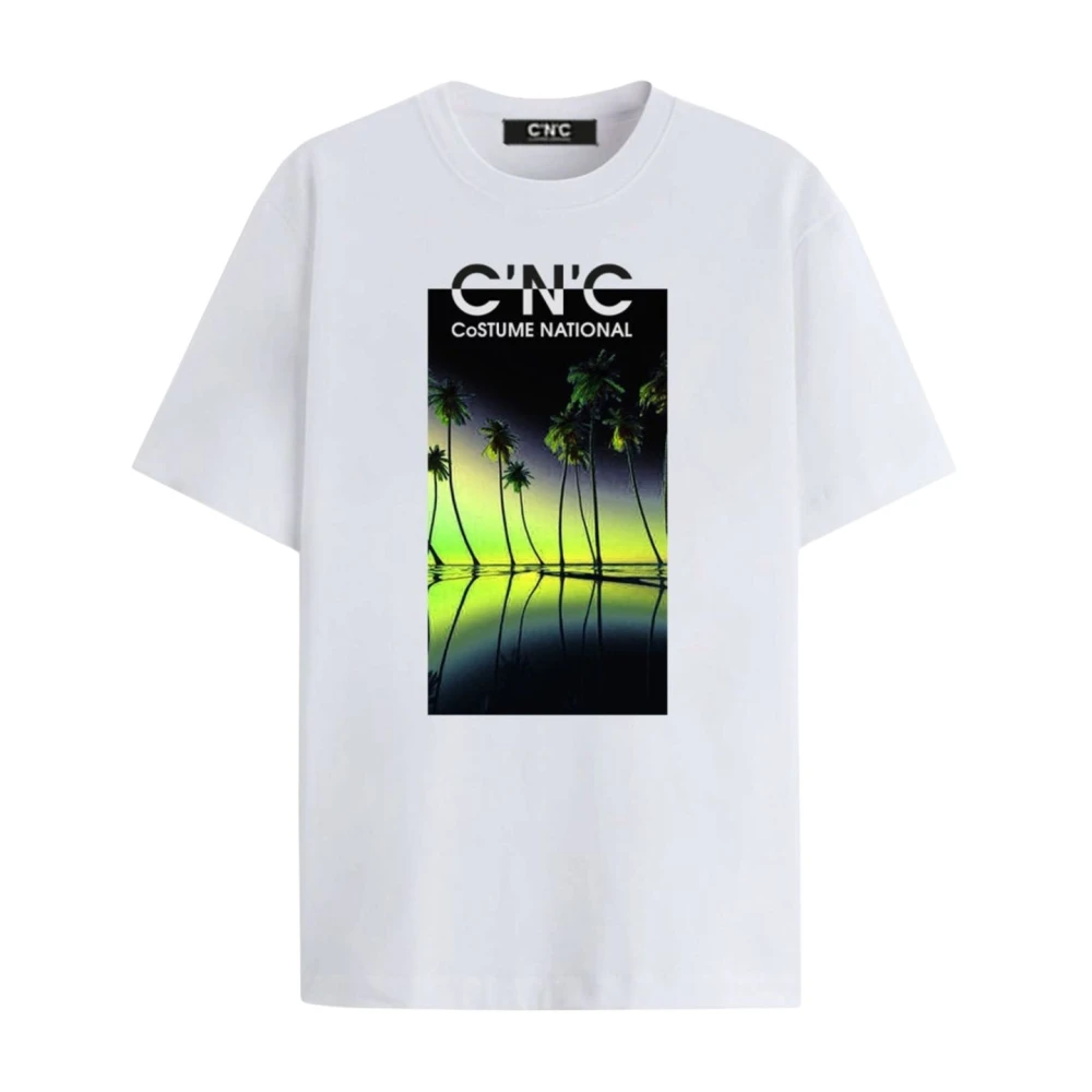 Costume National Heren Regular T-Shirt White Heren