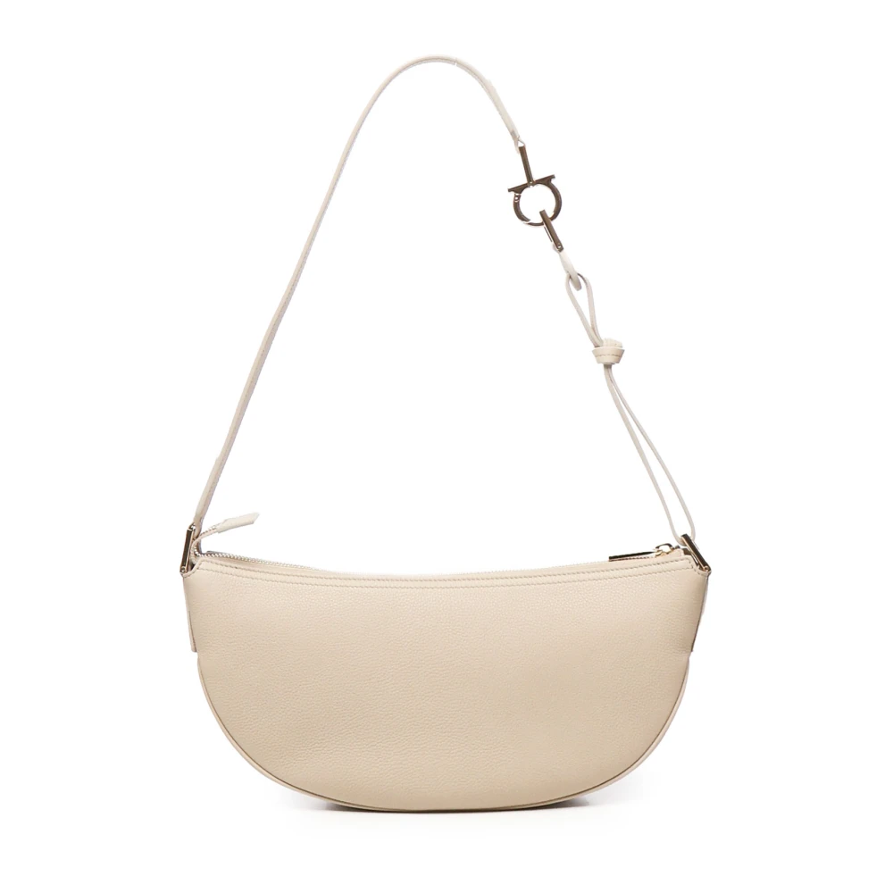 Salvatore Ferragamo Stijlvolle Hobo Tassen Collectie Beige Dames