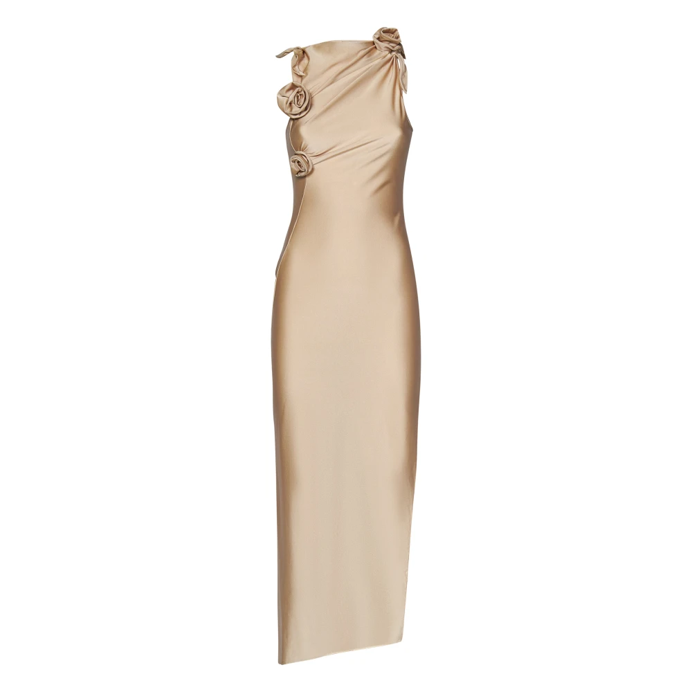 Coperni Elegante Beige Bloemenjurk Aw24 Beige Dames