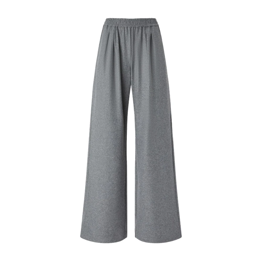 Pinko Women's Gray Wide Trousers, M, Ramona Wide Trousers
