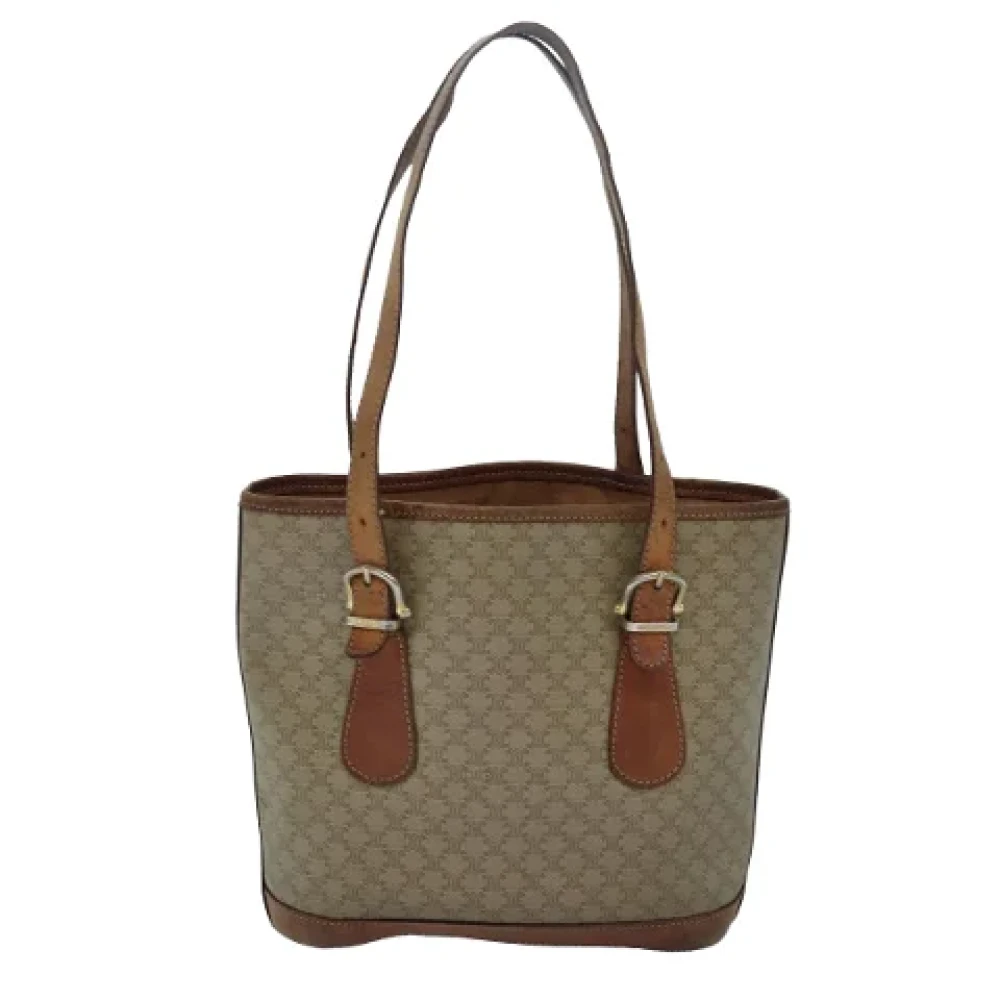 Celine Vintage Pre-owned Canvas celine-bags Beige Dames