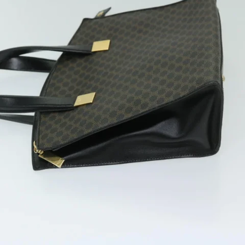 Celine Vintage Pre-owned Canvas handbags Black Dames