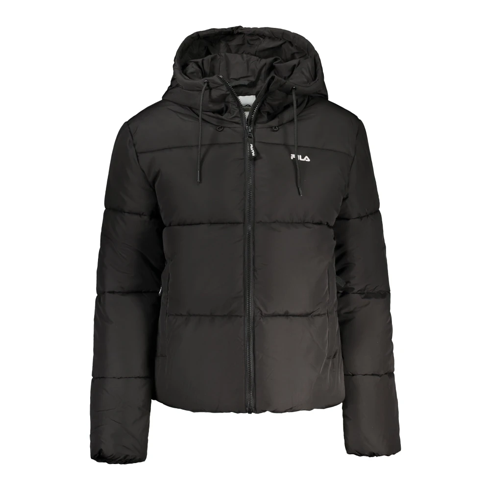 Fila Zwarte Hoodie met Afneembare Capuchon Black