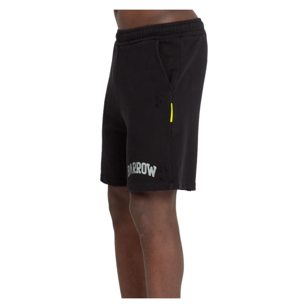 Barrow Retro Sweat Shorts Black Heren