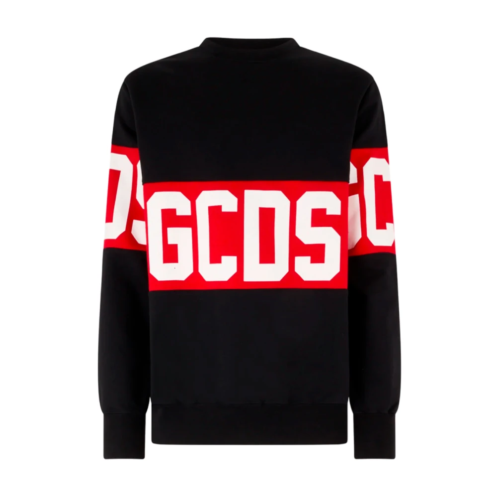 Gcds Lange Mouw Logo Sweatshirt Black Dames