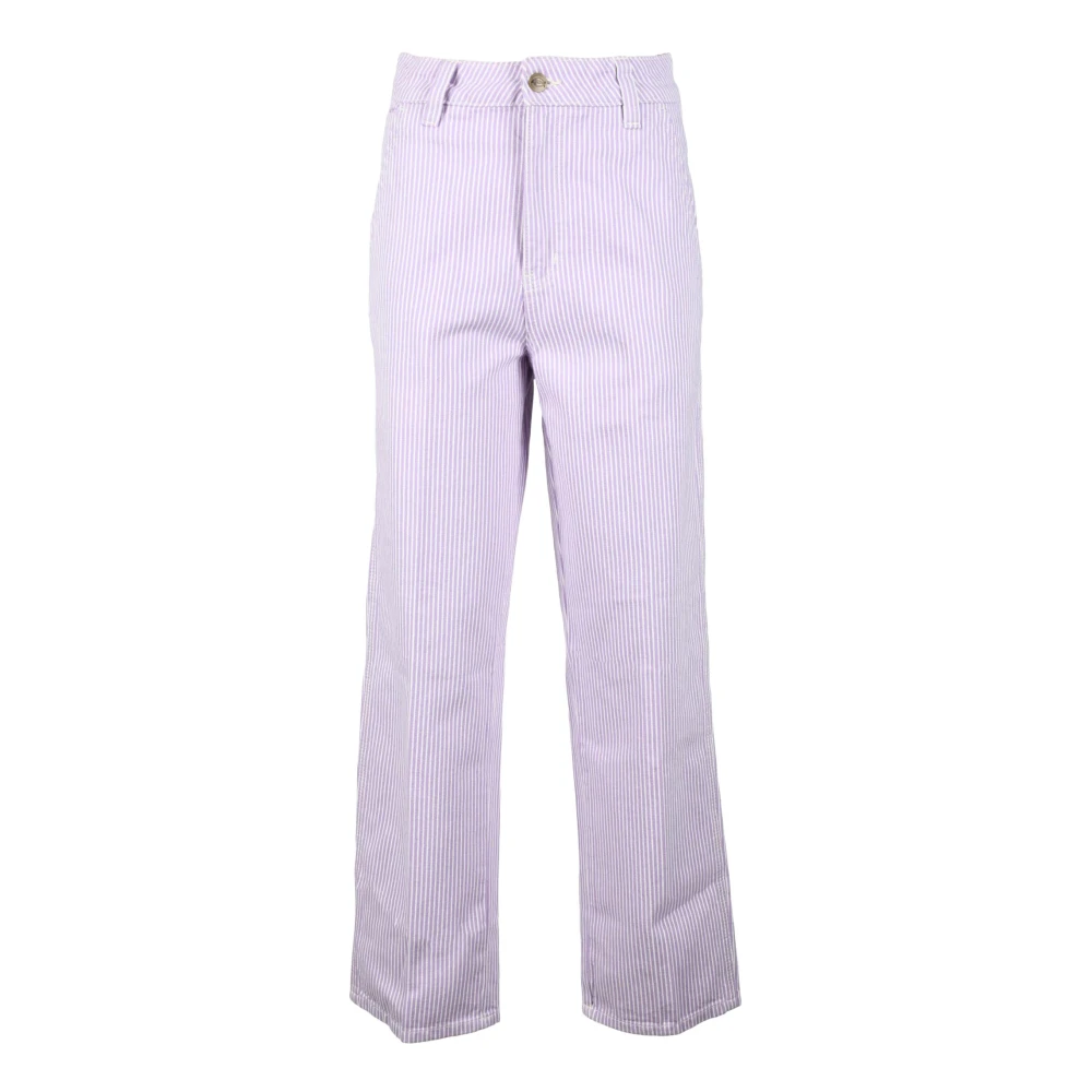 Dickies Katoenen Casual Broek Purple Dames