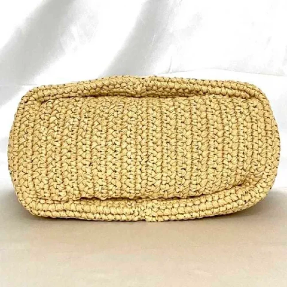 Bottega Veneta Vintage Pre-owned Fabric clutches Beige Dames