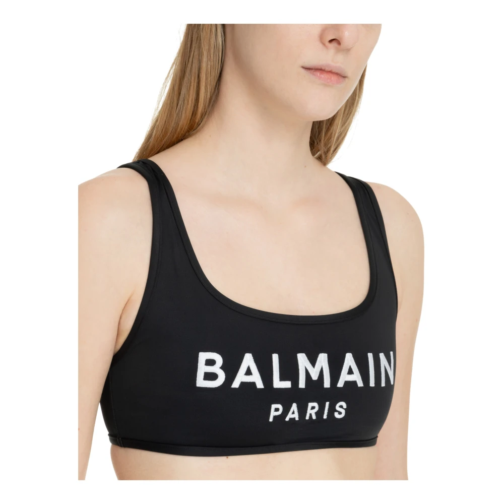 Balmain Logo Bikini Black Dames