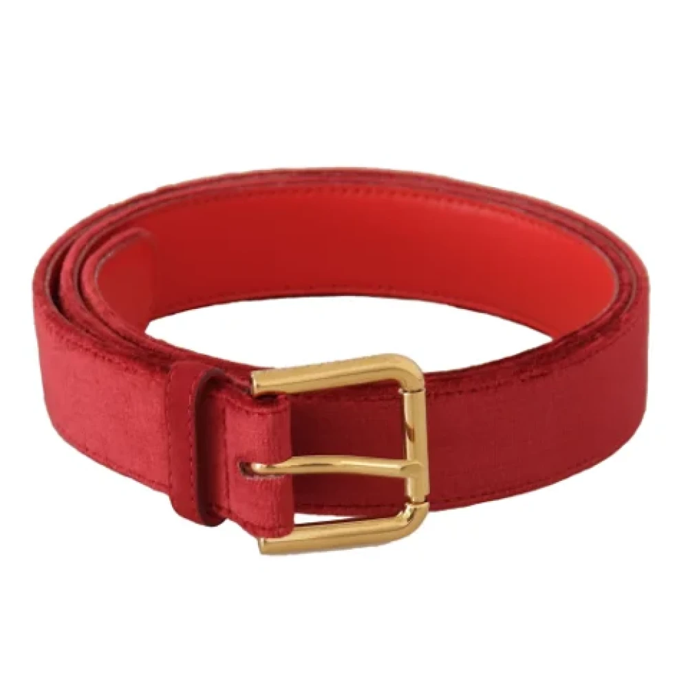 Dolce & Gabbana Pre-owned Fabric belts Red Dames