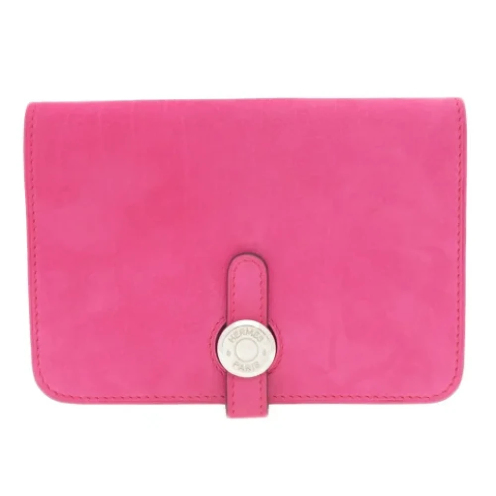 Hermès Vintage Pre-owned Fabric wallets Pink Dames
