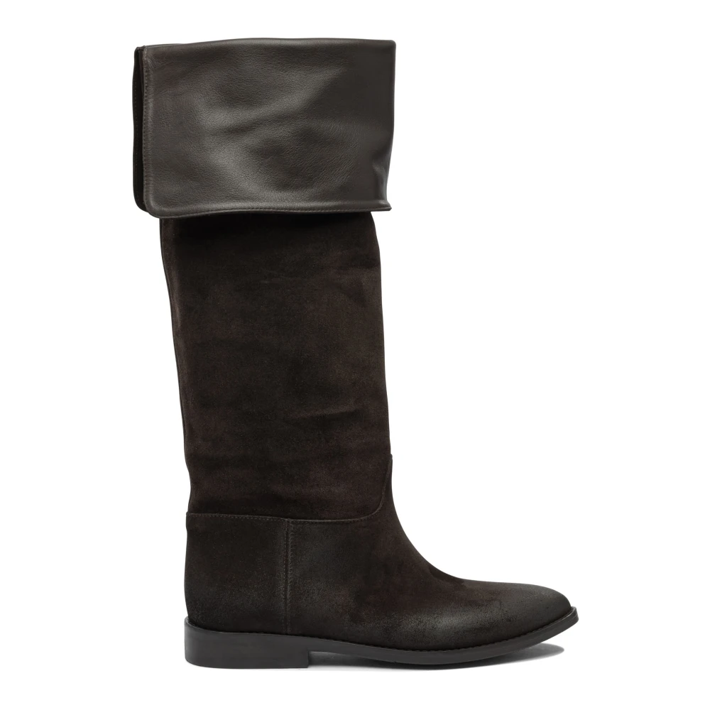 Strategia Women's Brown High Boots,, Leather Ankle Boots Stylish Size 4 Uk