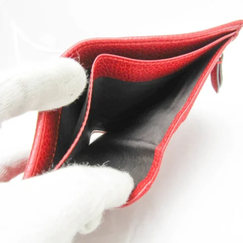 Gucci Vintage Pre-owned Leather wallets Red Dames