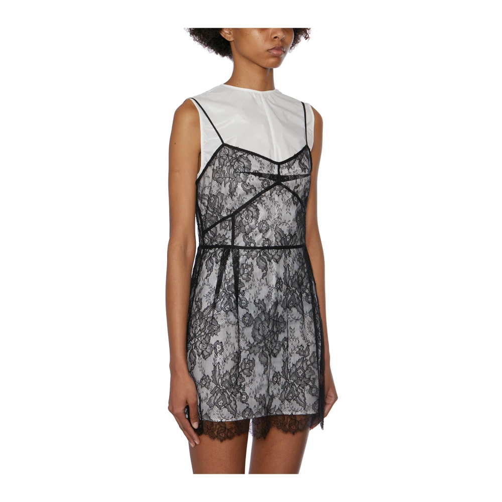 Christian Boaro Korte Kanten Jurk Black Dames