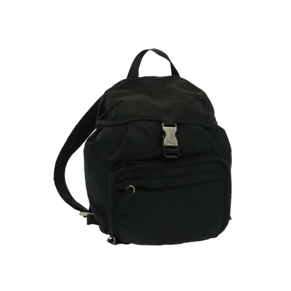 Prada Vintage Pre-owned Nylon prada-bags Black Dames