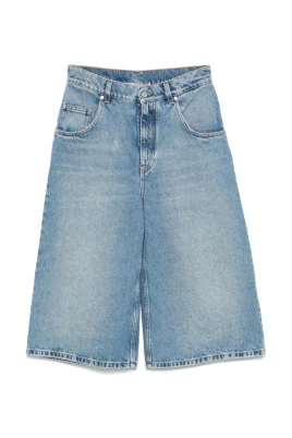 Klarblå denimshorts
