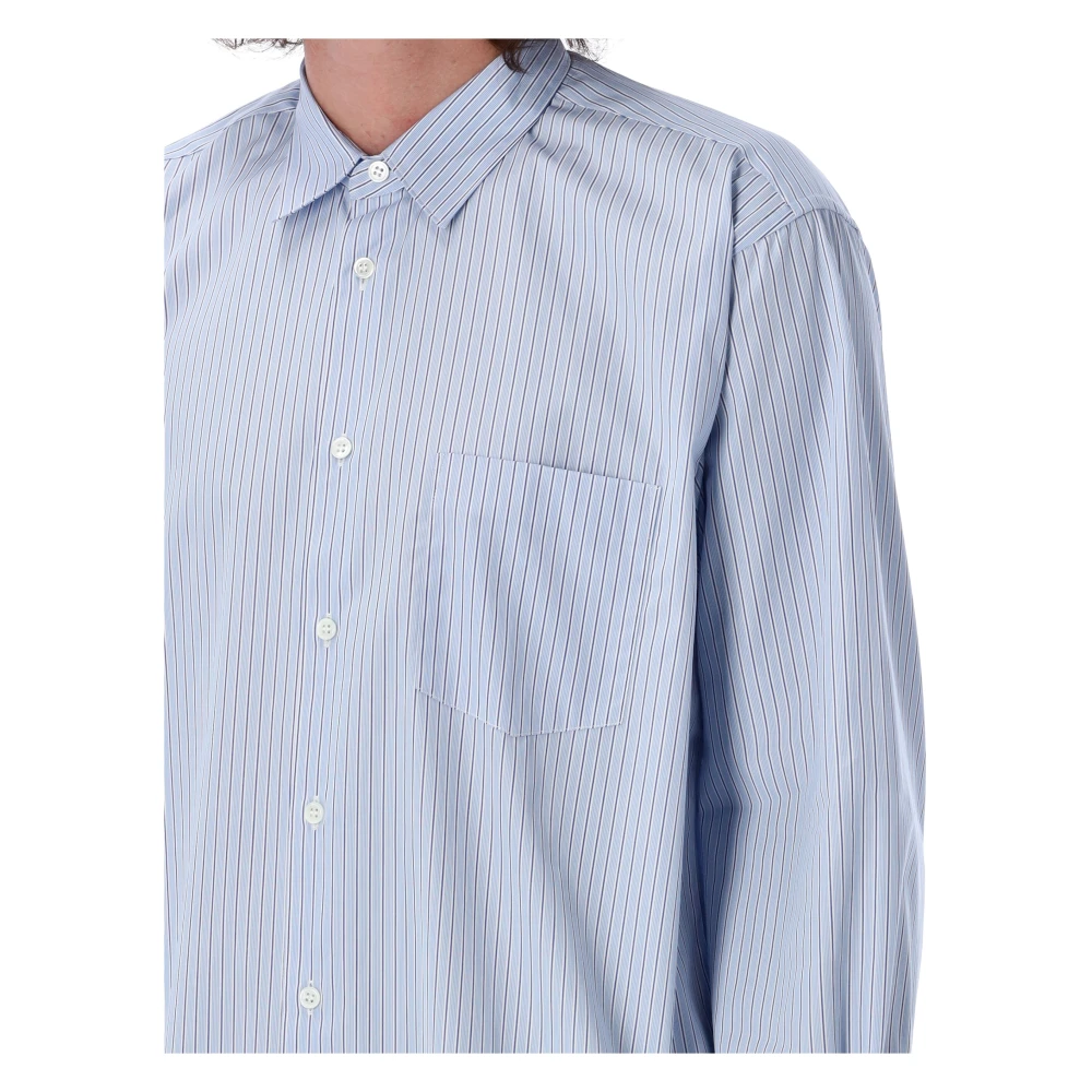 Comme des Garçons Gestreept Shirt Stijlvolle Herenkleding Blue Heren