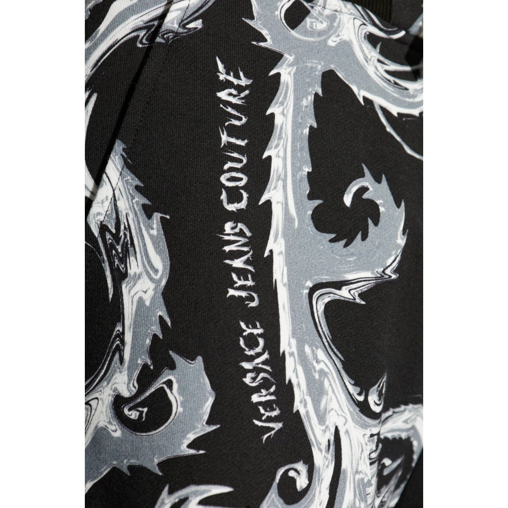 Versace Jeans Couture Shorts met patroon Black Heren