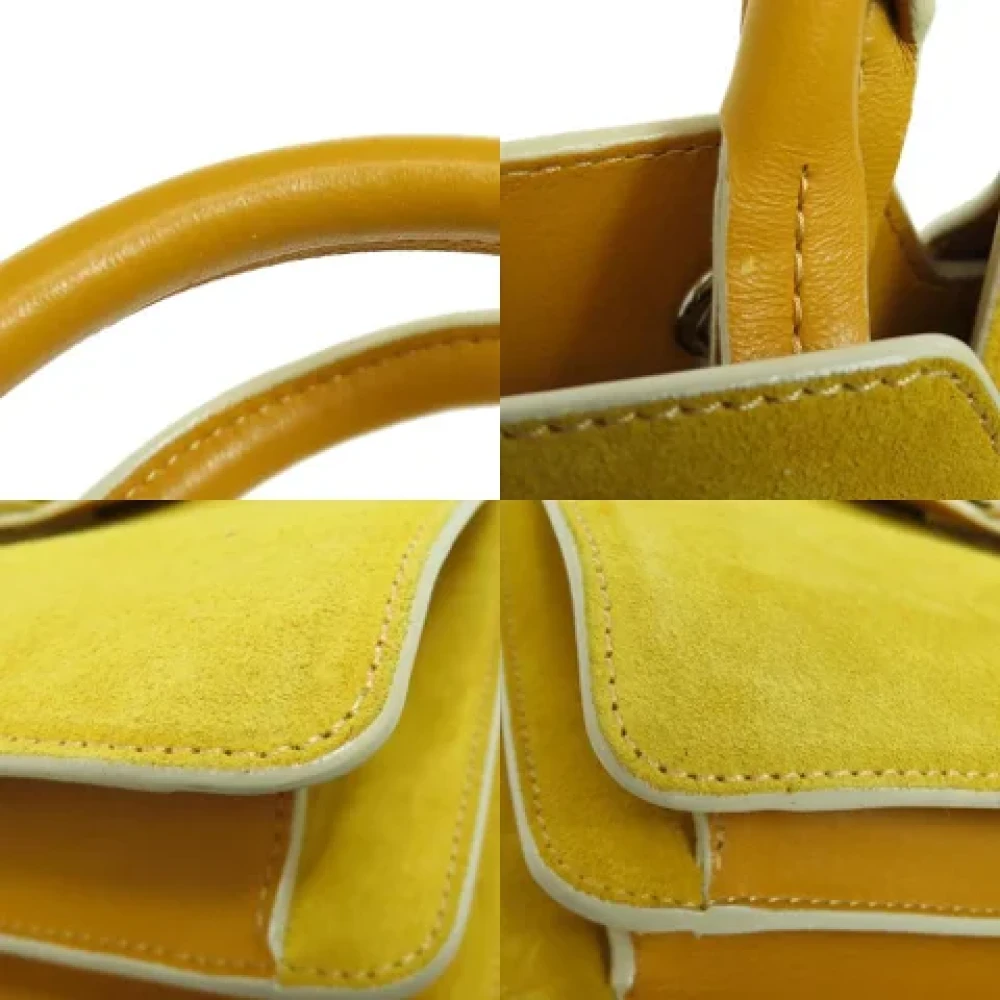 Jimmy Choo Pre-owned Suede handbags Yellow Dames