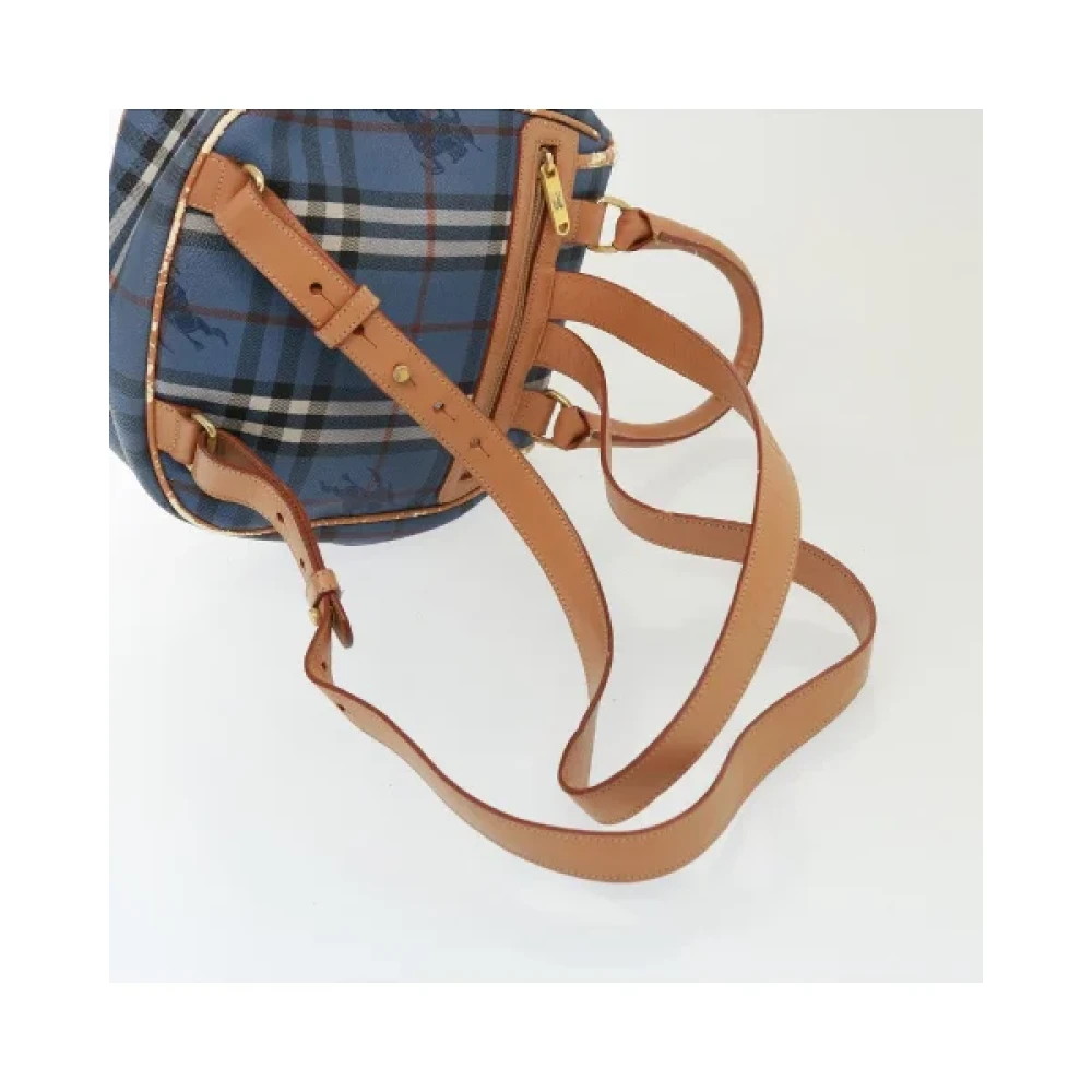 Burberry Vintage Pre-owned Leather shoulder-bags Blue Dames