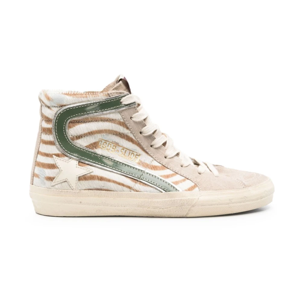Golden Goose Ster Patch Veterschoenen Dames Schoenen Beige