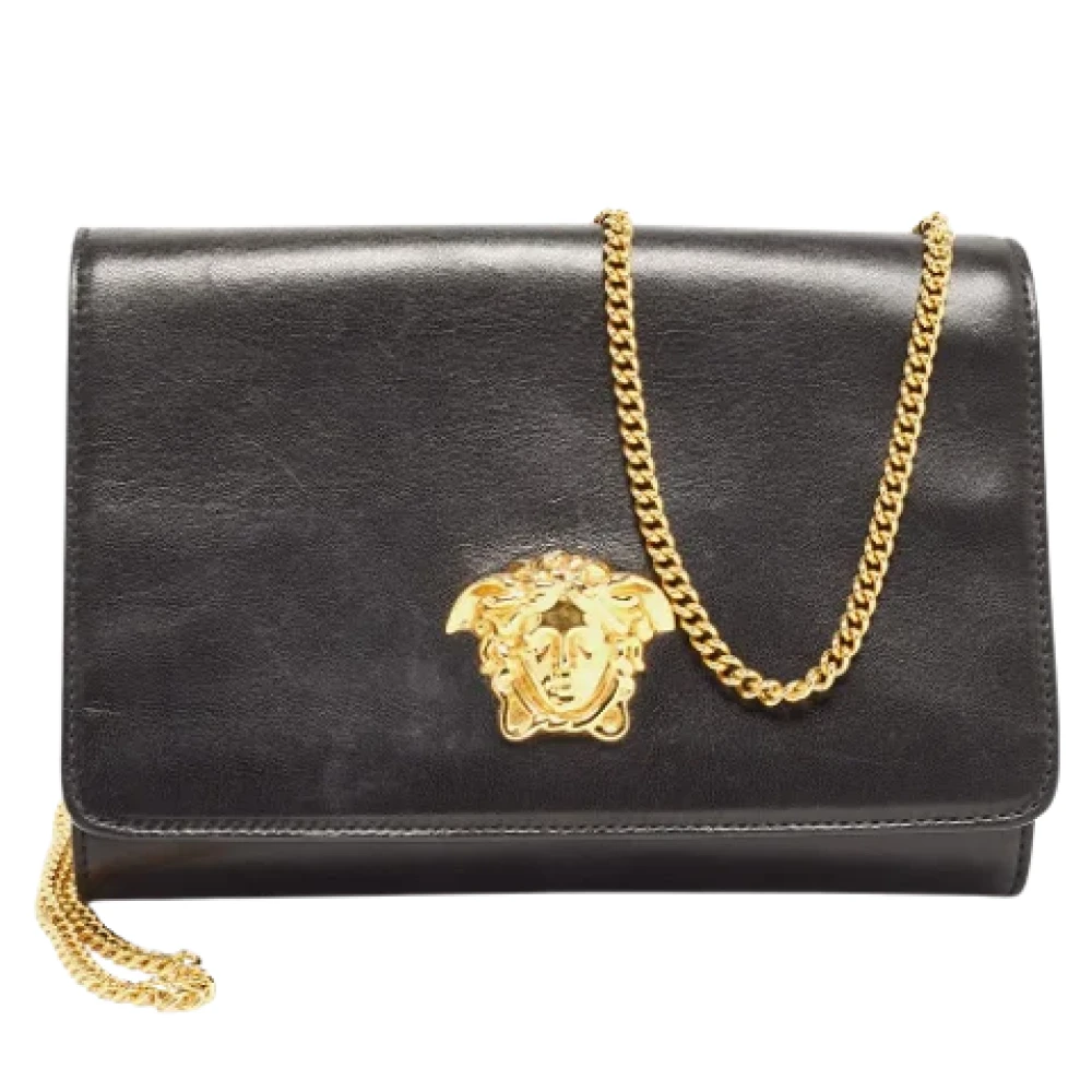 Versace Pre-owned Leather clutches Black Dames