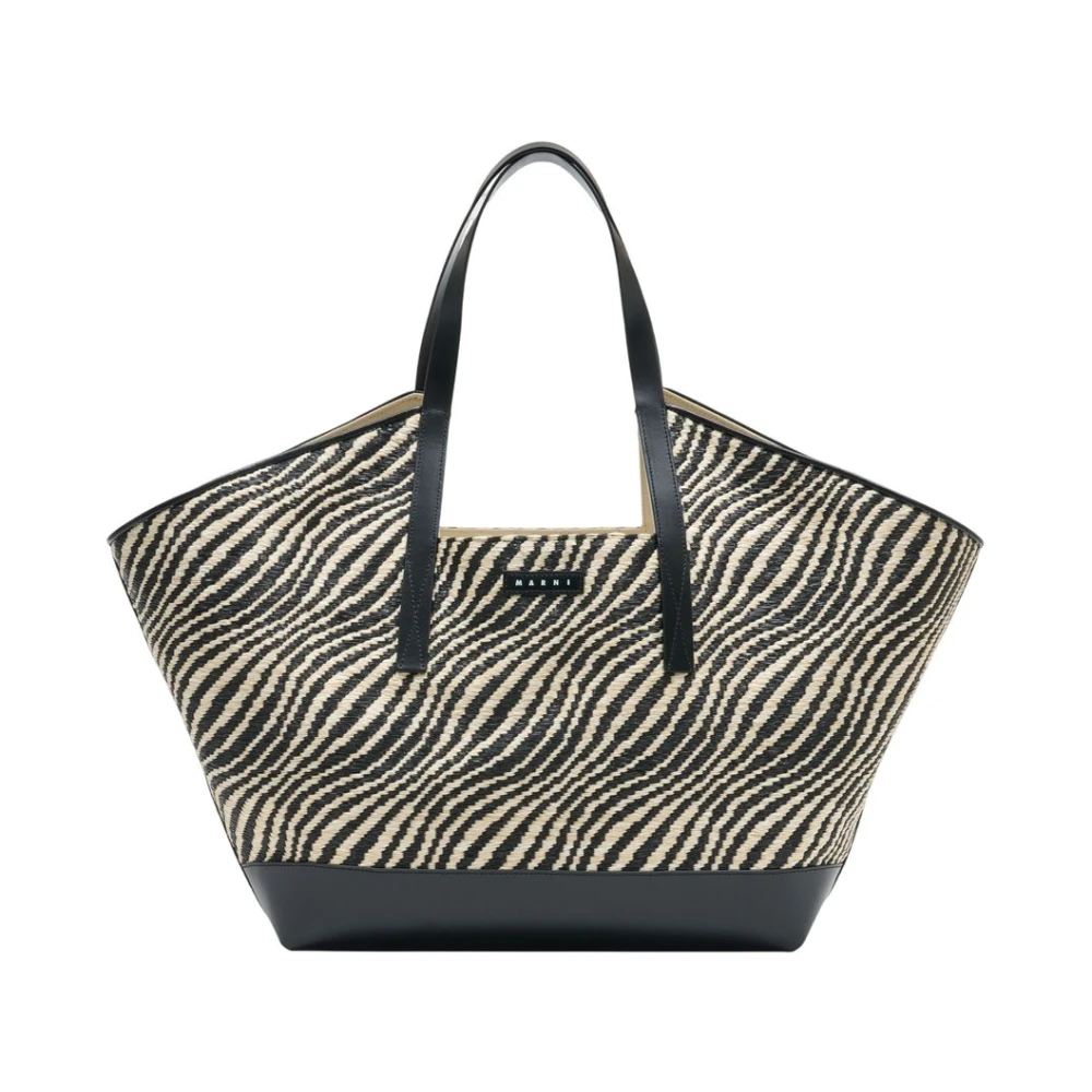 Marni Women's Black Shopping Bags, One Size, Shopper Bag