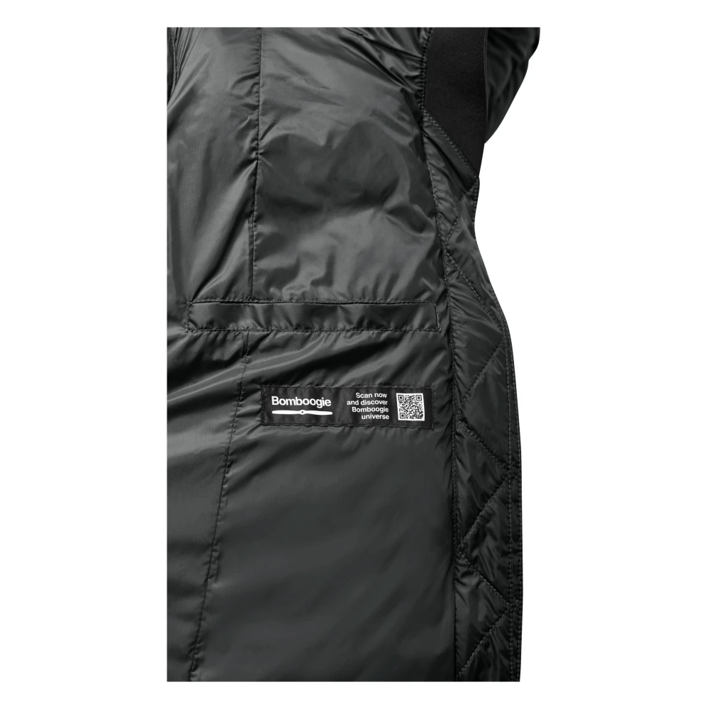 BomBoogie Nylon Donsjas met Capuchon Gray Dames