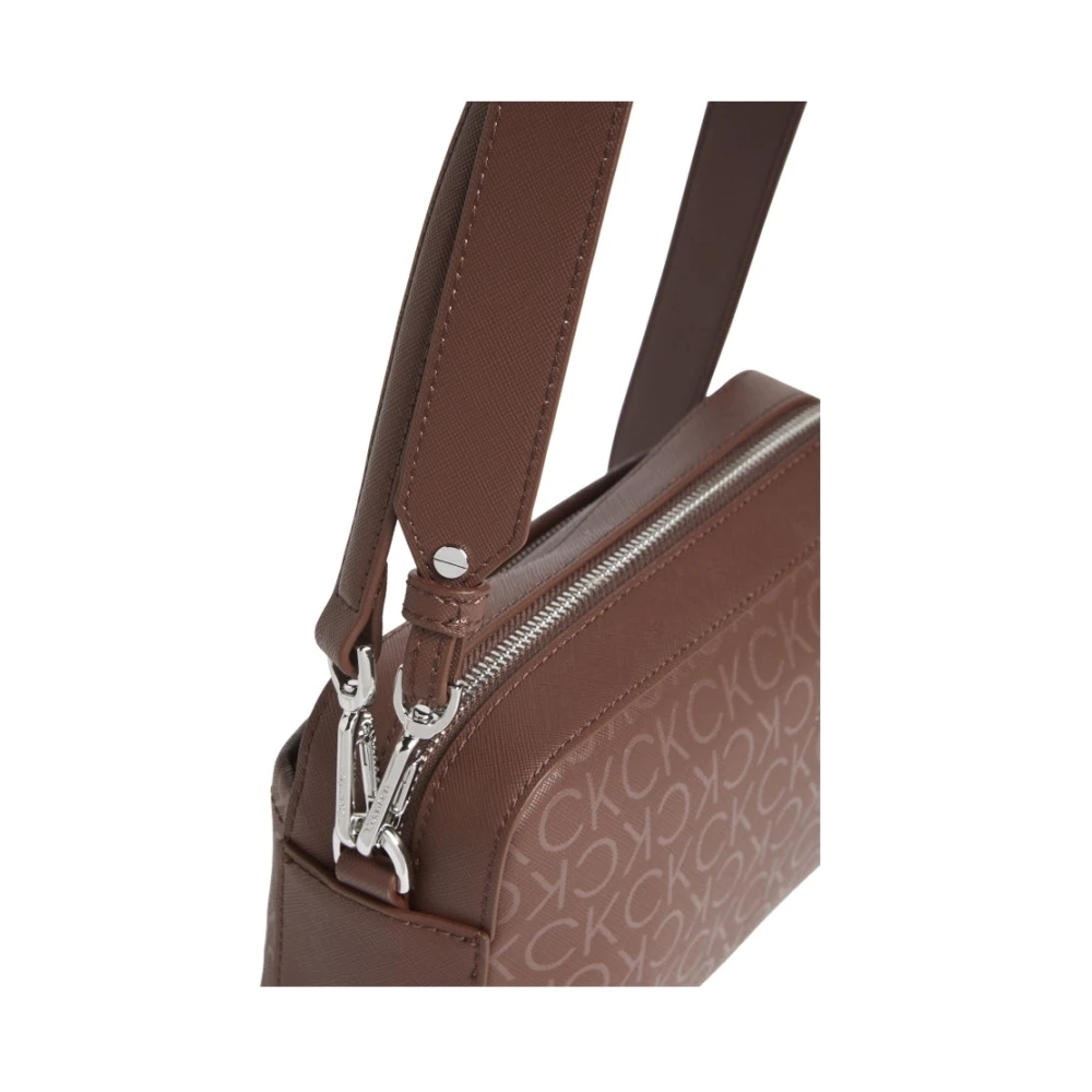 Calvin Klein Bruine Crossbody Cameratas Brown Dames